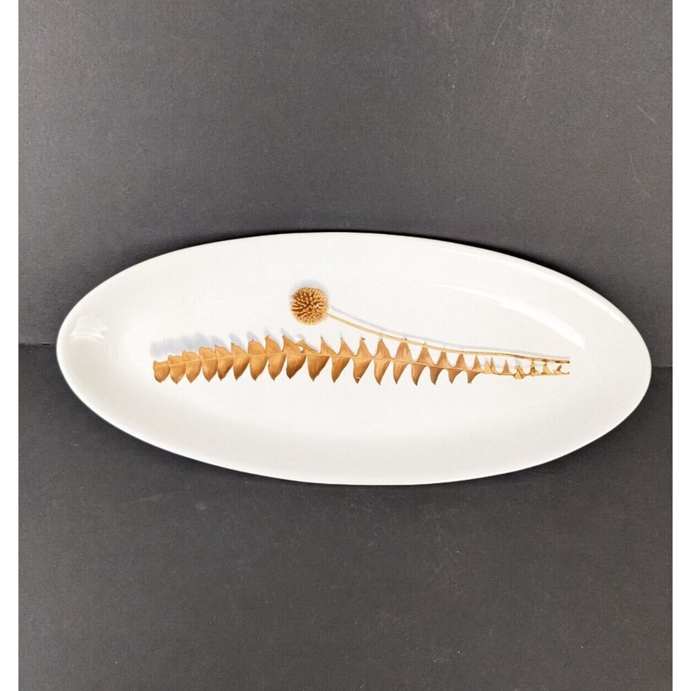 Fougere by Fapor Portugal Fern Oval Serving Platter Plate
